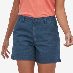 Patagonia Hemp Island Shorts With Cuffs Organic Cotton Navy Blue